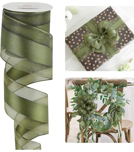 St Patrick's Day Ribbon,2.5 In X10 Yards Wired Ribbon For St Patrick's Day Festival Party Decor Wreath Wrapping Decoration(Green Car