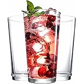 Drinking Glasses Set of 4 Highball Glass Cups 17 oz By Home Essentials & Beyond Beverage Cooler Glassware Uses for Bar Glasse