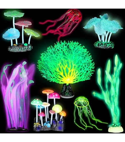 Hologram Fish Tank ZT Pack Glow Aquarium Decorations Glow