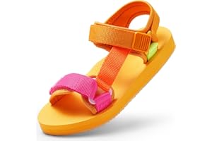 KELISI Unisex-Child Big Kids Sandals Adjustable Straps Slip on Athletic Sandals Outdoor Casual Shoes