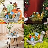 Goodeco Solar Turtle Garden Statue with LED Lights & Faux Succulents view 6