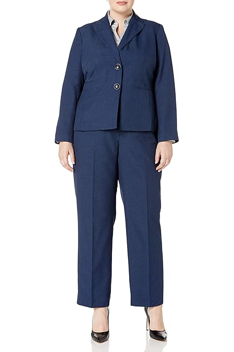 plus size navy suit