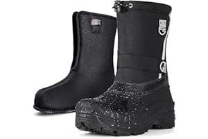 FREE SOLDIER Mens Snow Boots Insulated Waterproof Winter Shoes Nonslip Outdoor Footwear with Removable Lining