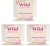 Wild Cherry Blossom Refill Trio Pack Natural Deodorant Vegan Aluminium Free 40g view 1