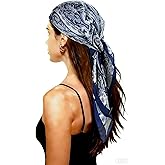 Bomabaolo Headscarf for Women，Square Silk-Like Headscarf,Breathable Fashion Bandana,Multiple Colors，Women's Gifts