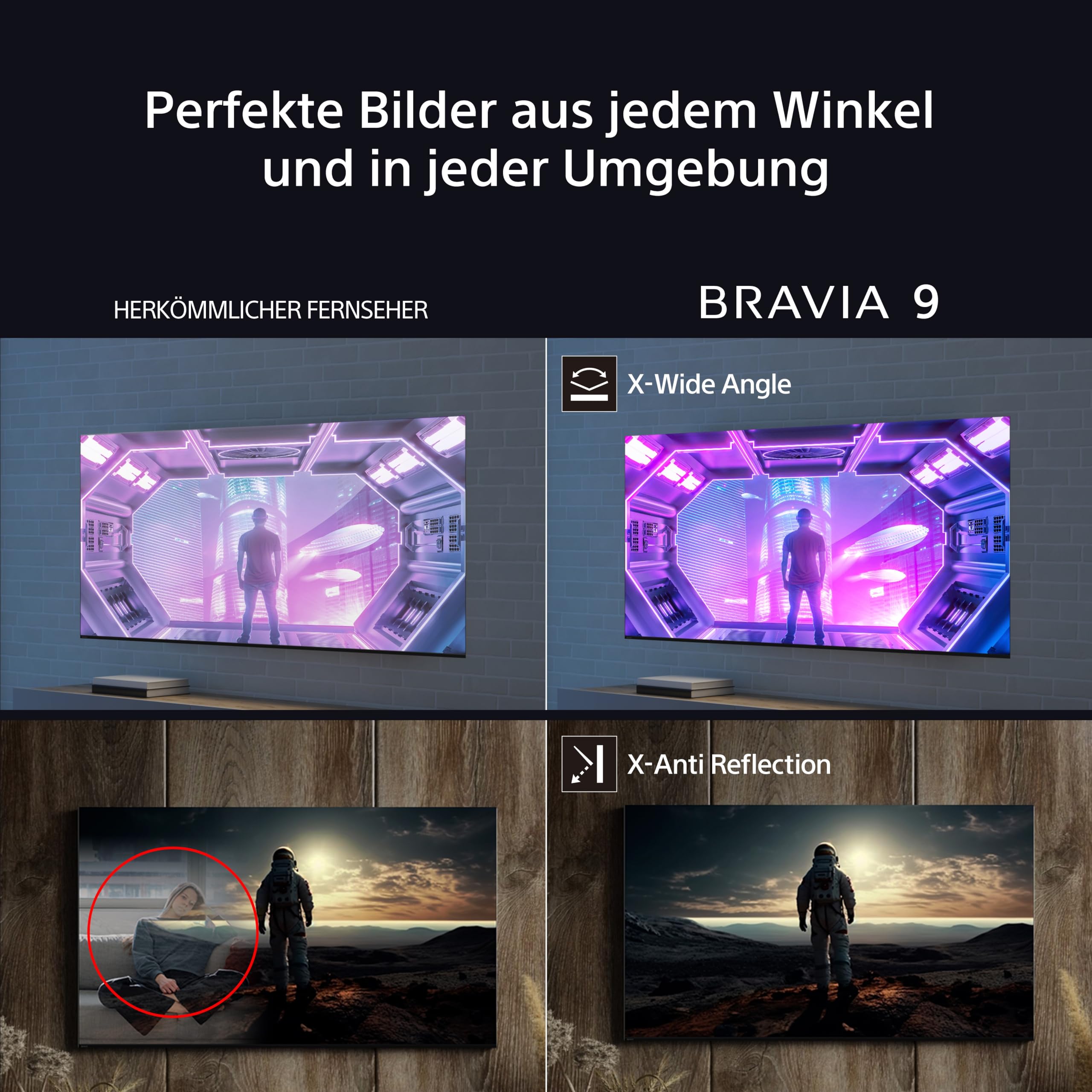 Sony BRAVIA 9 QLED (XR l Mini LED) 75 Zoll 4K HDR Google Smart TV (2024) | Gaming-Funktionen, IMAX Erweitert, Dolby Vision Atmos, Chromecast, AirPlay, 120Hz K75R90 [Energieklasse D] 9