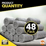 SOL 48pk Steel Wool Pads Fine Wire Wool for Polishing Buffing Rust Removal view 3