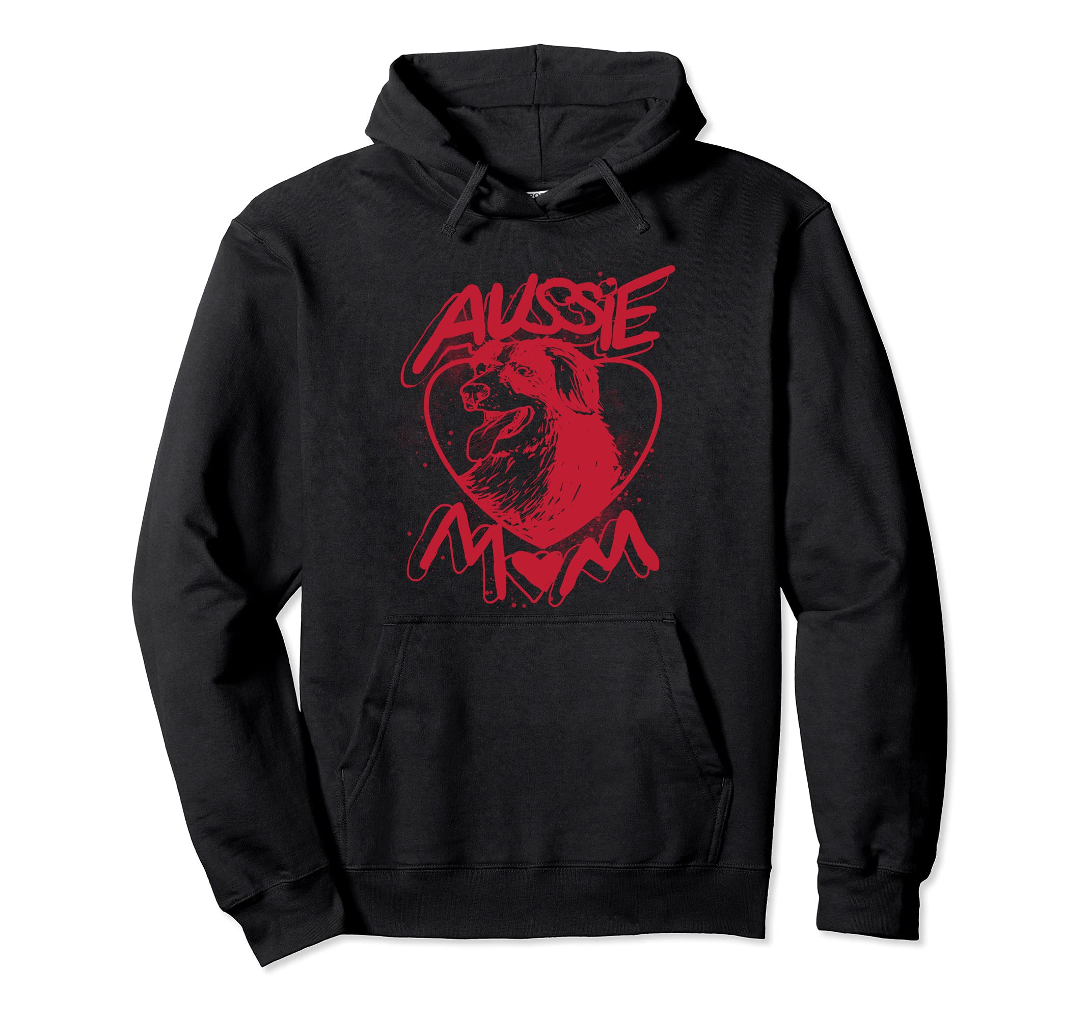 Aussie Australian Shepard Dog Mom Pullover Hoodie