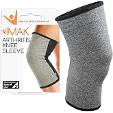 Brownmed IMAK Compression Arthritis Knee Sleeve, Joint Support, Large | Knee Support Brace for Joint Pain, Provides Circulation and Swelling Relief, Comfortable Daily Wear Sleeve
