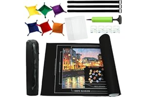 FELIZROCA 3000pieces Jigsaw Puzzle Roll Mat Puzzle Storage Puzzle Saver, Jigsaw Puzzle Mat Roll Up, Puzzle Mat, Environmental Friendly Material, Store Jigsaw Puzzles Up to 3,000 Pieces