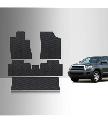 All-Weather Floor Mats For 2024-2025 Toyota Tacoma - 3-Piece TPE Liner Set Custom Fit