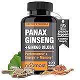 NooMost Authentic Korean Red Panax Ginseng + Ginkgo