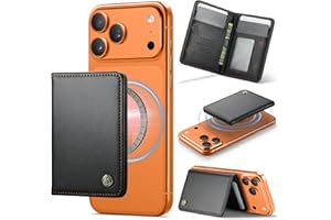 Defencase for Magsafe Wallet Magnetic Card Holder RFID Blocking, PU Leather Minimalist Phone Wallet for MagSafe Phones and Cases for iPhone 17/16/ 15/14/ 13/12/ Pro/Max/Plus/Air, Black