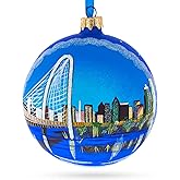 Dallas, Texas Glass Ball Christmas Ornament 4 Inches
