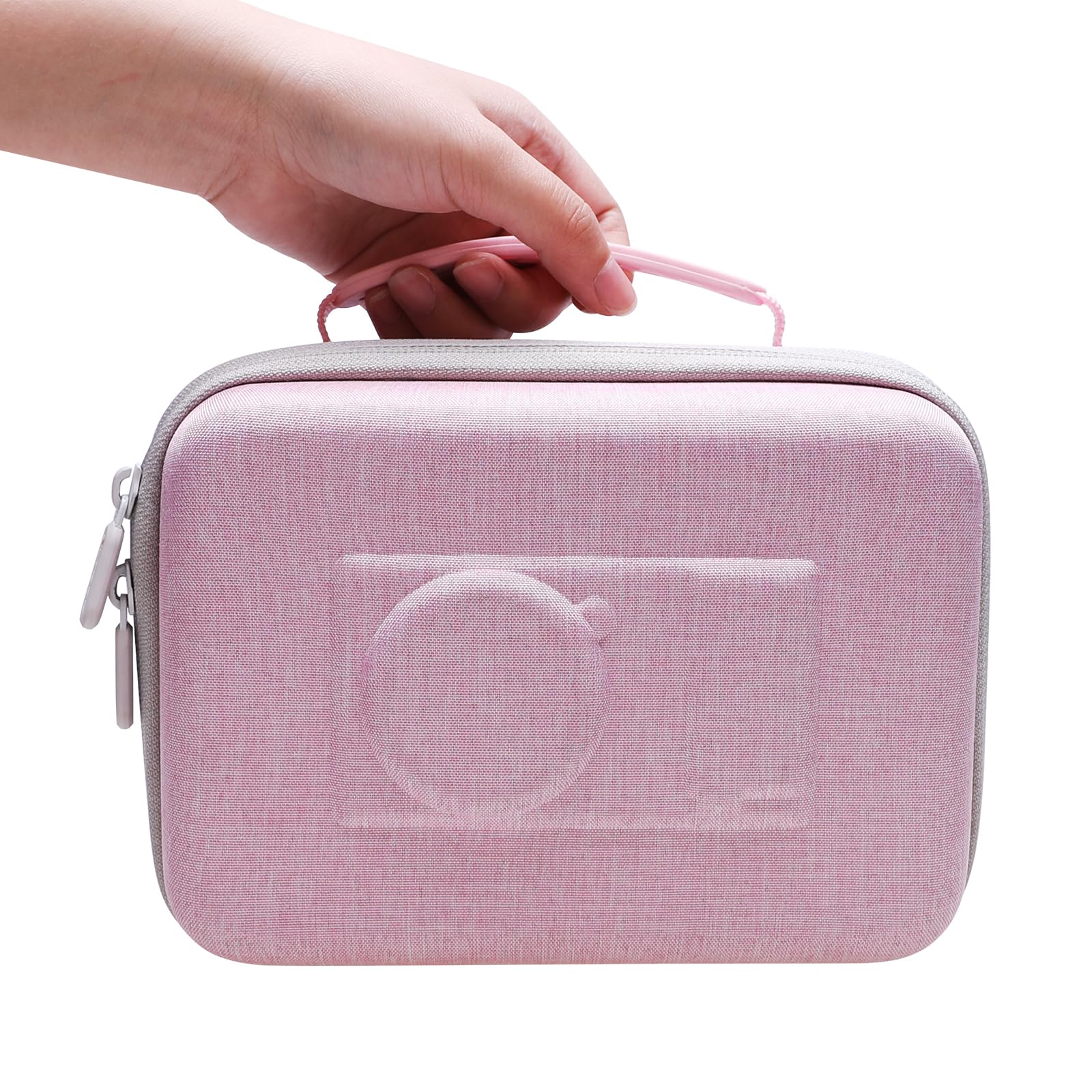 Camera Case Compatible with Sony Alpha ZV-E10 / ZV-1F / ZV-1 / ZV-1 II Vlog Camera with Shoulder Strap by LTGEM, Fits Vlogger Accessory Kit Tripod and Microphone, Pink