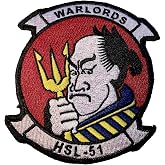 HSL-51 Warlords Squadron Patch &ndash; Sew On