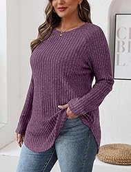 Saloogoe Long Sleeve Shirts for Women Dressy Casual