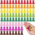 Liliful 200 Pcs Board Game Pieces Board Game Tokens, Plastic Tokens Board Game Accessories Family Games Accessories for Tabletop Games Sorting, Counting, Classrooms, Replacement Pieces, 8 Colors