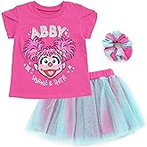 Sesame Street 3pc T-Shirt, Skirt & Scrunchie Set Infant to Little Kid Sizes (12 Months - 7-8)