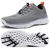 ALEADER Xdrain Men's Water Shoes Lightweight Pool Swim Shoes for Water Sport, Tennis, Walk & Travel