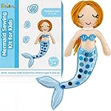 3 Bees & Me Mermaid Sewing Kit for Kids – Fun Mermaid Crafts for Girls and Boys – Complete DIY Doll Making Gift for Ages 7 to