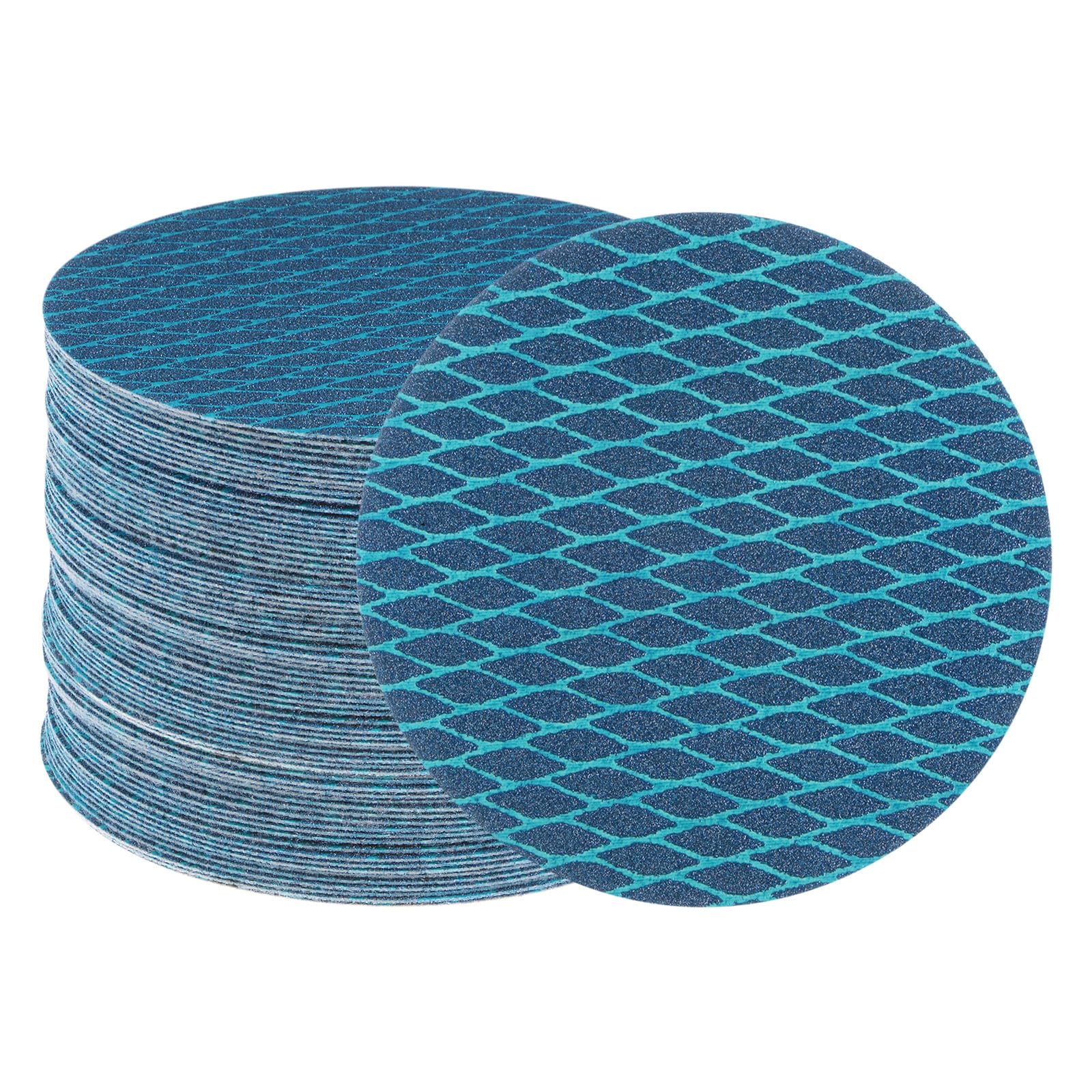 uxcell 70pcs Diamond Shape Sanding Discs 5 Inch 100 Grit Hook and Loop Woodworking Automotive Finishing Discs Sandpaper Pads for Random Disc Sander Orbital Sander