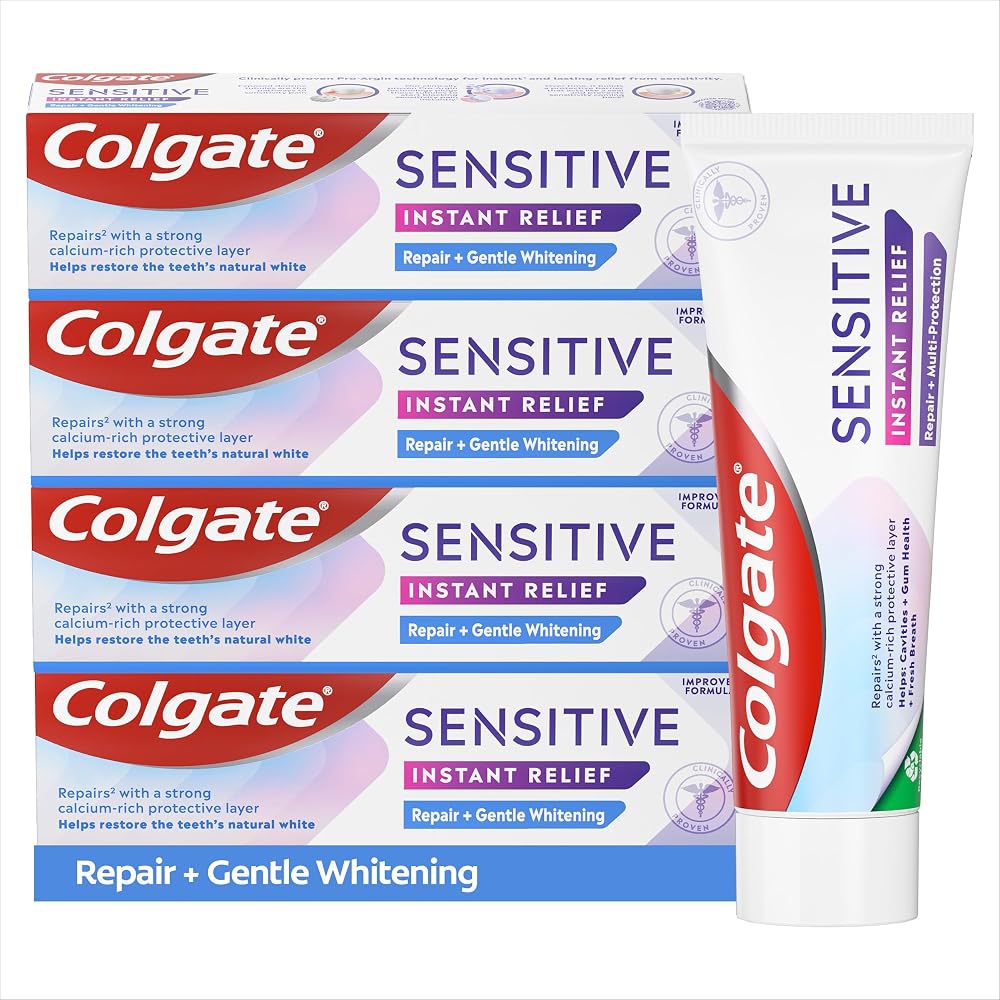 Colgate Sensitive Instant Relief Repair + Gentle Whitening Toothpaste 75ml 4