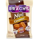 Brach's Nips Caramel Flavored Hard Candy, Individually Wrapped Candies, 3.25 Ounce Bags (Pack of 12)