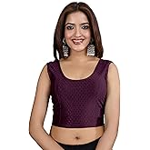 TRENDMALLS Women's Dobby Pure Cotton Elastin Stretchable Readymade Stylish Saree Blouse Ready to Wear