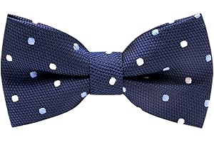 Carahere Boys Handmade Pre-Tied Classic Polka Dot Bow Ties