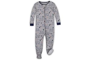 Lamaze Organic Baby Baby Boys Stretchie One Piece Sleepwear, Footed, Zipper