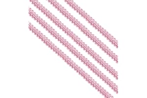 Kyezi Design and Craft 1/2 inch Gimp Trim, 13mm Gimp Braided Trim, Gimp Cord, DIY Braided Cord for Sewing Home Decoration Costume (Light Pink, 5 Yards)