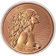 Lady Justice 1 oz .999 Pure Copper Round Bullion Round in Capsule - COA by Heavenly Metals