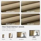 Joydeco Blackout Curtains 95 Inch 2 Panels Beige Thermal Insulated Grommet view 8