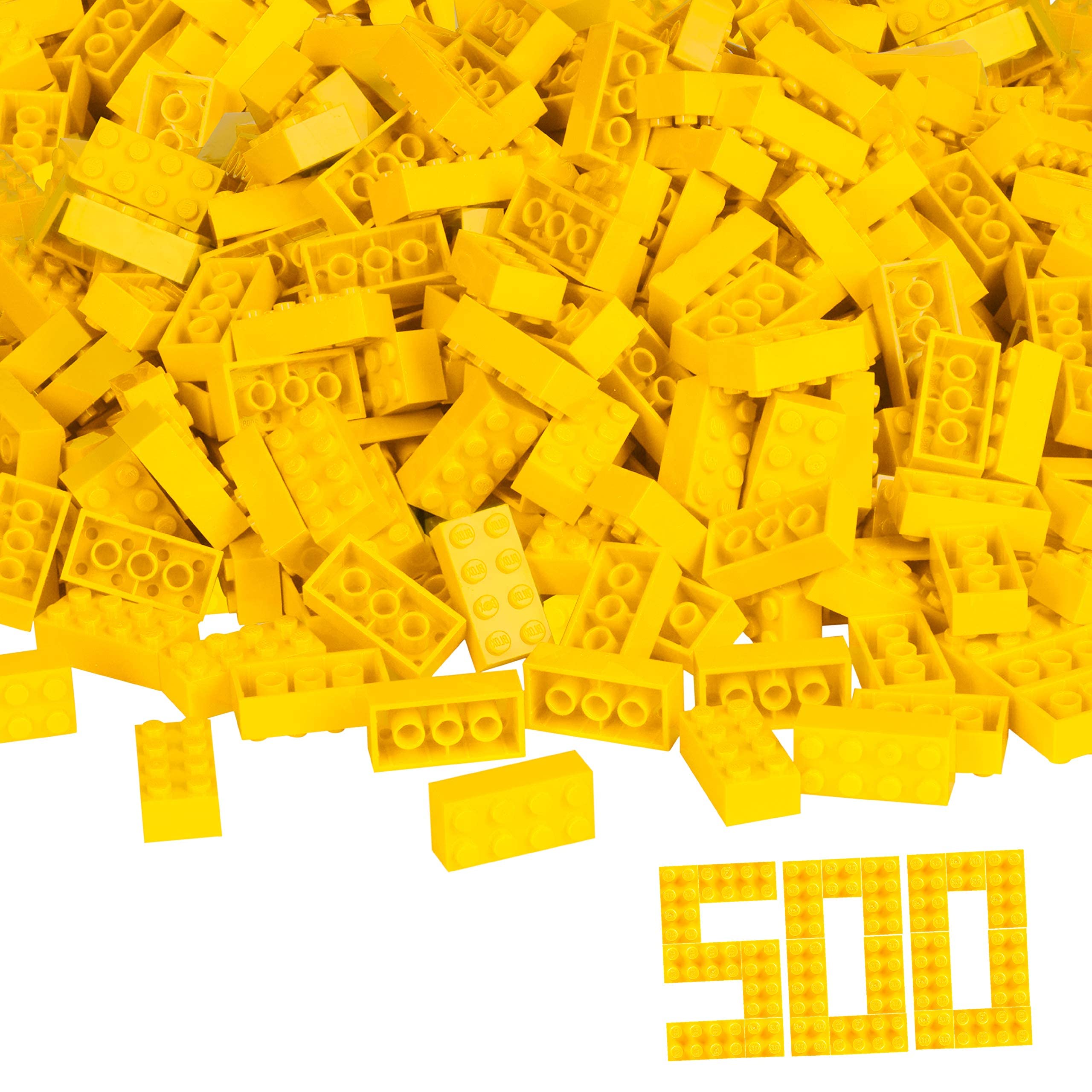 Simba 104118917 "Blox 8-Stud Yellow Building Blocks Set (500-Piece)