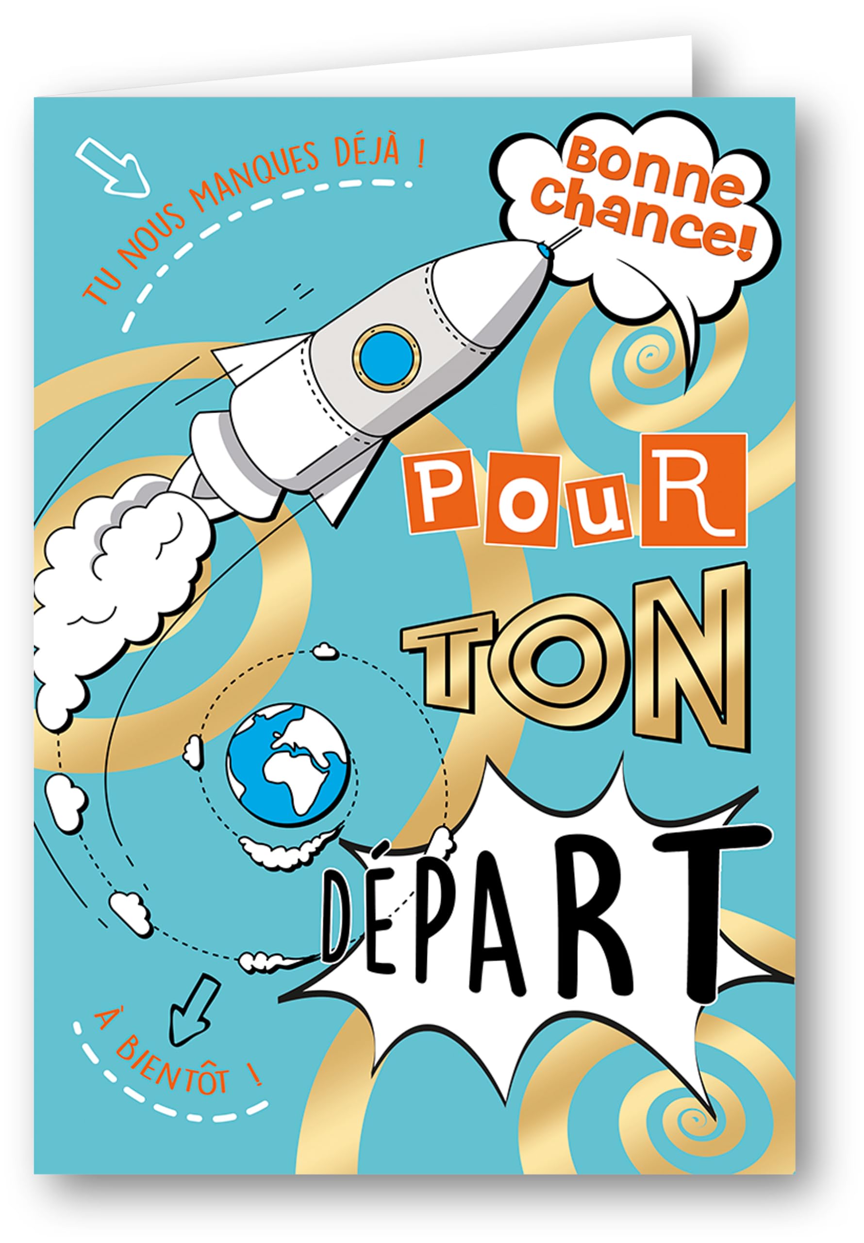 Editions Cely Colleague Leaving Card – Large A4 Size 21 x 27 cm – Envelope Included – FSC Paper – Allows you to write a lot of messages inside to leave a memory for your colleague (Departure)