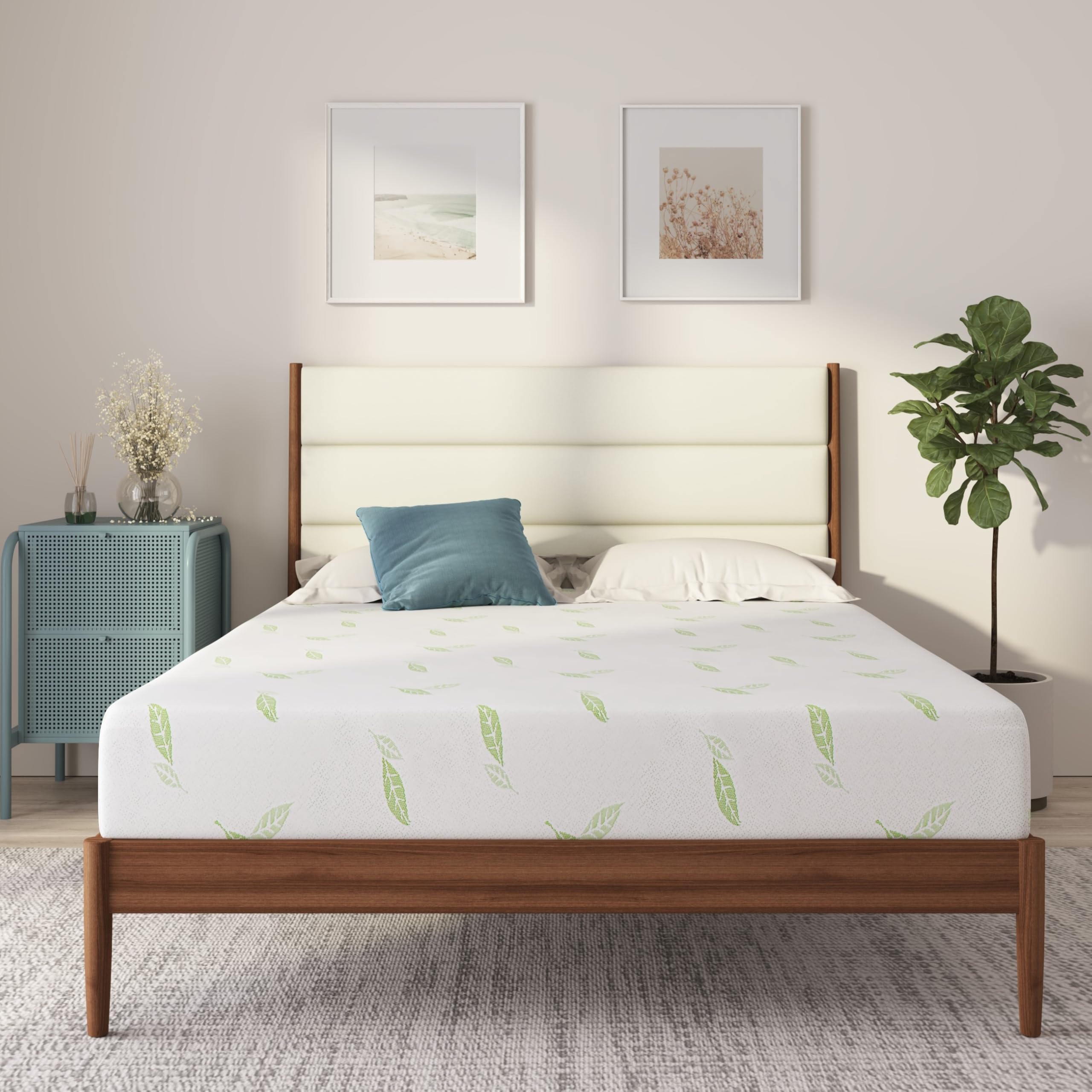 Photo 1 of **DIRTY FROM TRANSPORT **NapQueen Twin Size, 6 Inch Anula Green Tea Infused Memory Foam Mattress, Bed in a Box, CertiPUR-US Certified