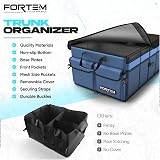 FORTEM Car Boot Organiser 50L Collapsible SUV Trunk Storage 600D Oxford view 7