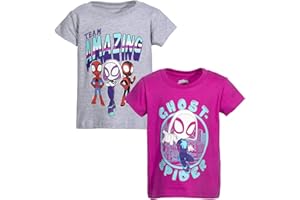 Marvel Spidey and His Amazing Friends Girls 2 Pack T-Shirts Toddler to Little Kid