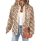 Zeagoo Women Fleece Jacket Western Aztec Print Snap Button Down Outerwear | Long Sleeve Fall Coats, Cozy Fuzzy Fleece Jacket, Lightweight Warm Clothes, Casual Western Outfits with Pockets