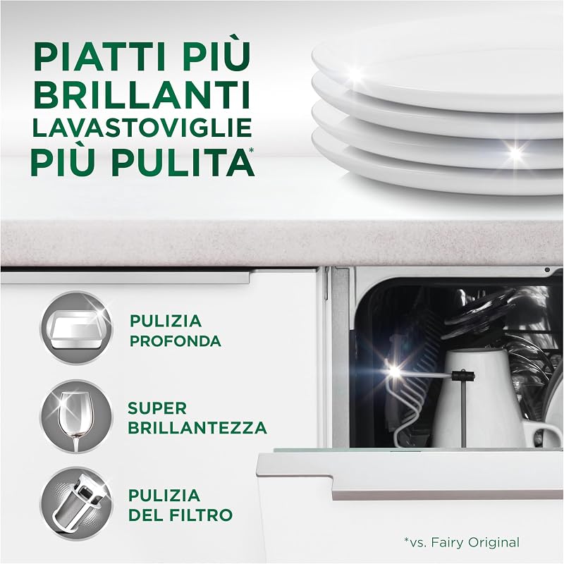Platinum Pastiglie Lavastoviglie Tutto in Uno, 170 Caps, Limone