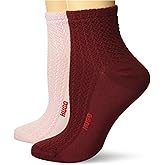 HUGO mens Two Pack Short Socks in Cable Braid