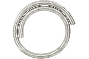 TORDXICS Universal stainless steel Exhaust Flex Pipe Flex Tube-72" 6 Feet Length 1.75" ID
