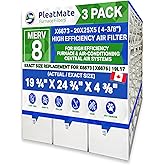 X6673-20x25x5 MERV 8 Generic/Aftermarket Replacement Filter. Actual Size: 19-3/4" x 24-3/4" x 4-3/8". Made in Canada by Pleat