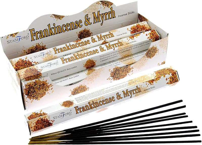 STAMFORD INC. Frankincense & Myrrh Incense Sticks 20 Sticks x 6 Packs