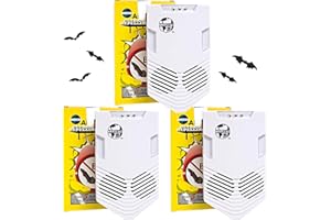 Cleanrth CB006 Advanced Ultrasonic Bat Repelling System - Powerful Bat Repellent for Indoor or Outdoor Use (3-Pack)