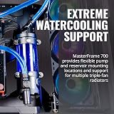 Cooler Master MasterFrame 700 Open Air ATX Case Tempered Glass VESA Mount Test view 3