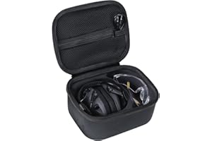 Peyyargo Storage Case Compatible with Walker's Razor Slim Shooting Hearing Protection Electronic Earmuffs(Black)
