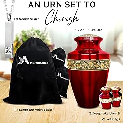 AmericUrn Set of 4 Funeral & Cremation Urn for
