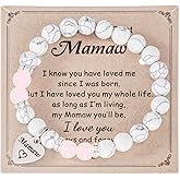 HUTIMY Mamaw Gifts Bracelet for Mothers Day Grandma from Grandkids Birthday Best Easter Gift for Mamaw